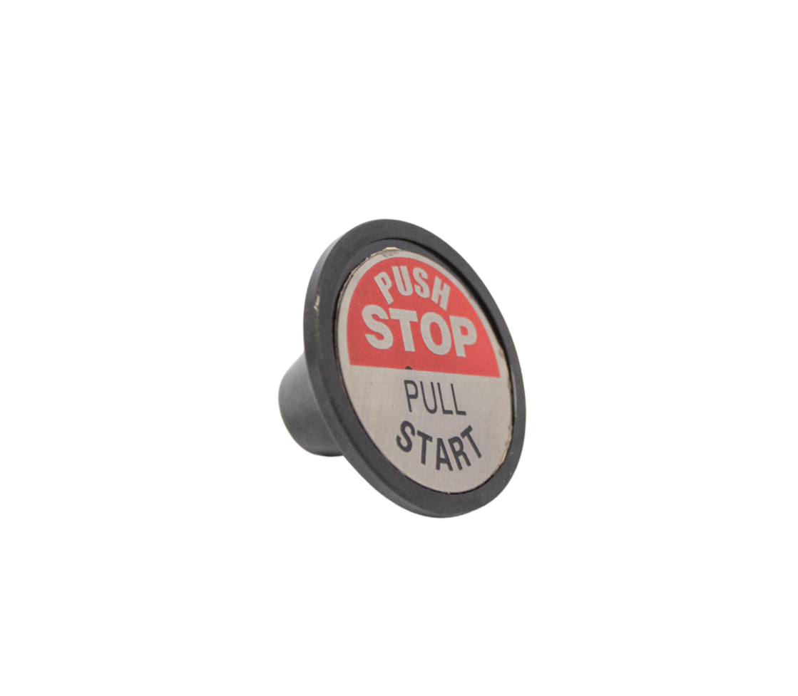 Stop Start Knob With Label Fits Hobart Saws