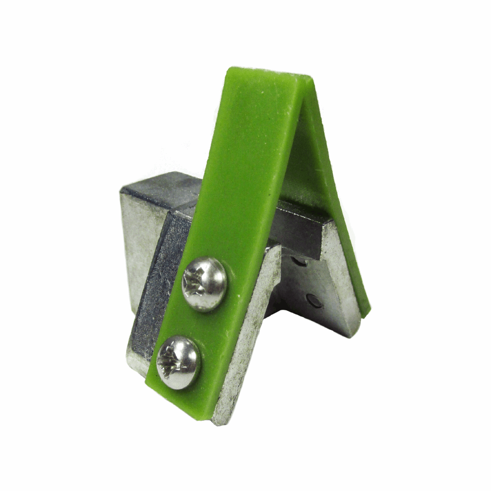 Blade scraper bracket assembly w/Neoprene scraper, fits Biro saws 11, 22, 33, 3334, 34, 44, 4436. Replaces 130