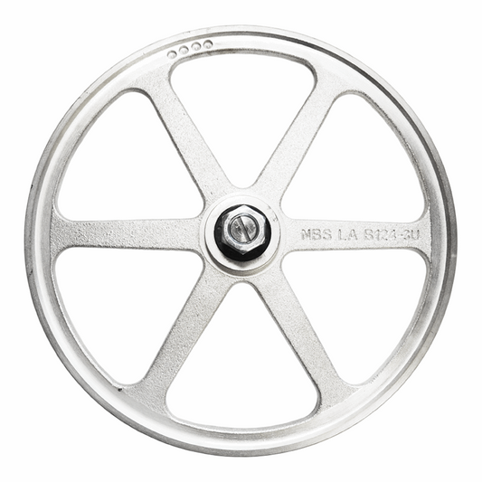 Saw wheel / pulley assembled, Upper, fitting Biro meat saws 3334 and 3334FH. Replaces A16003U - NEED IT AGAIN