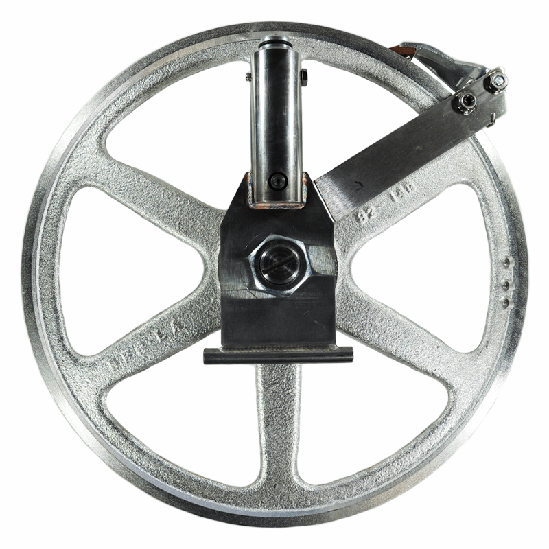 Saw wheel assembly, upper wheel with hanger assembly fitting Biro saw 1433 FH Replaces A14003U3356 - NEED IT AGAIN