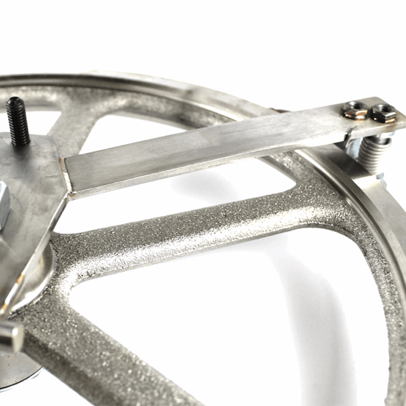 Saw wheel assembled with hinge plate fitting Biro saw 3334 adjustable head Double Flange, A16003U335 - NEED IT AGAIN