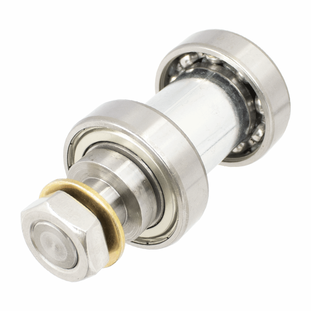 Upper shaft and bearing assembly, fits Butcher Boy saws B12, B14, B16, SA20. Replaces 10574 side view