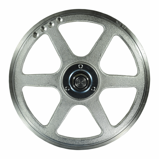 Upper saw wheel assembled, fits Butcher Boy saw B12.  Replaces 12038 - NEED IT AGAIN