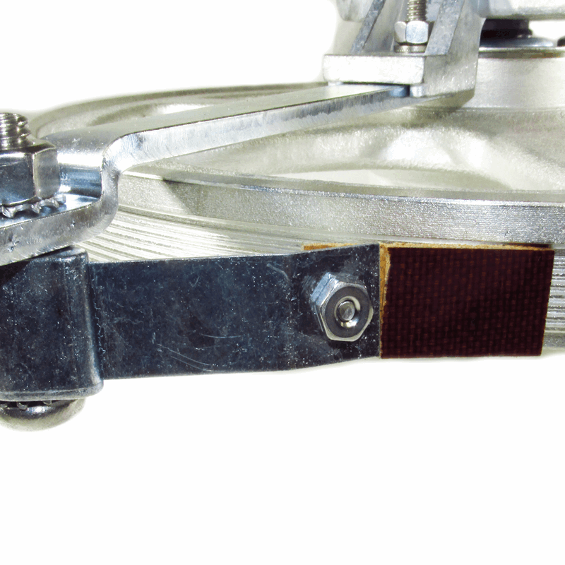 Upper saw wheel assembled with old style hanger, fits Butcher Boy saw B12. Replaces 12205