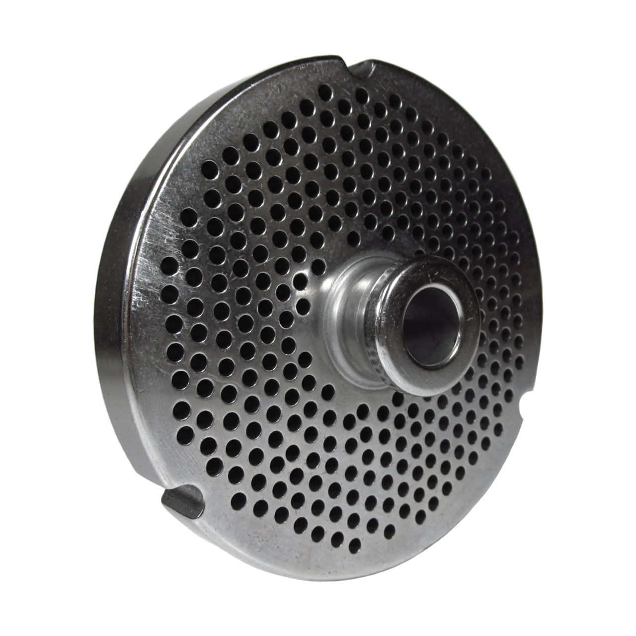 Grinder Plate #22 with 1/8" Hole - Hub Style Fitting Biro, Hobart and Hollymatic Grinders. - NEED IT AGAIN