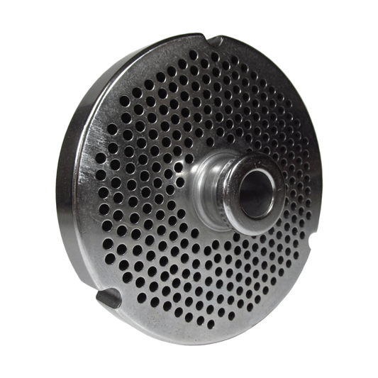 Grinder Plate #22 with 1/8" Hole - Hub Style Fitting Biro, Hobart and Hollymatic Grinders. - NEED IT AGAIN