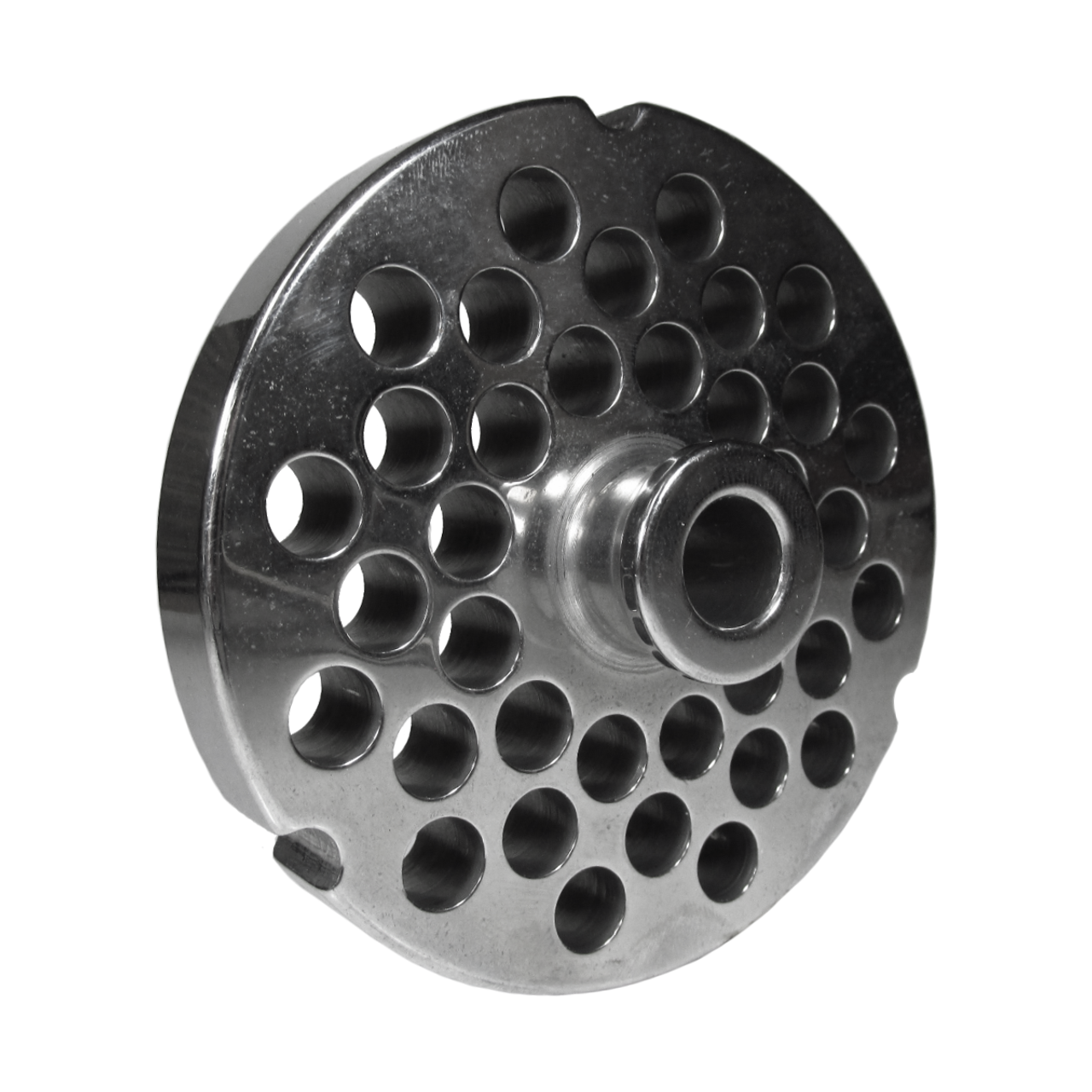 Grinder Plate #22 with 3/16" Hole - Hub Style Fitting Biro, Hobart and Hollymatic Grinders. - NEED IT AGAIN