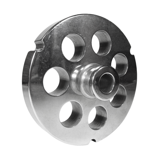 Grinder Plate #22 with 3/4" Hole - Hub Style Fitting Biro, Hobart and Hollymatic Grinders.