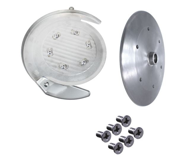 Knife Guard, Center Support Plate and Screw Kit Fitting Globe Slicer Models 300, 400, 500, 500L, 720, 725, 725L, 770, 775, 775L, 820, 825, 825L, 850L, 875L - NEED IT AGAIN