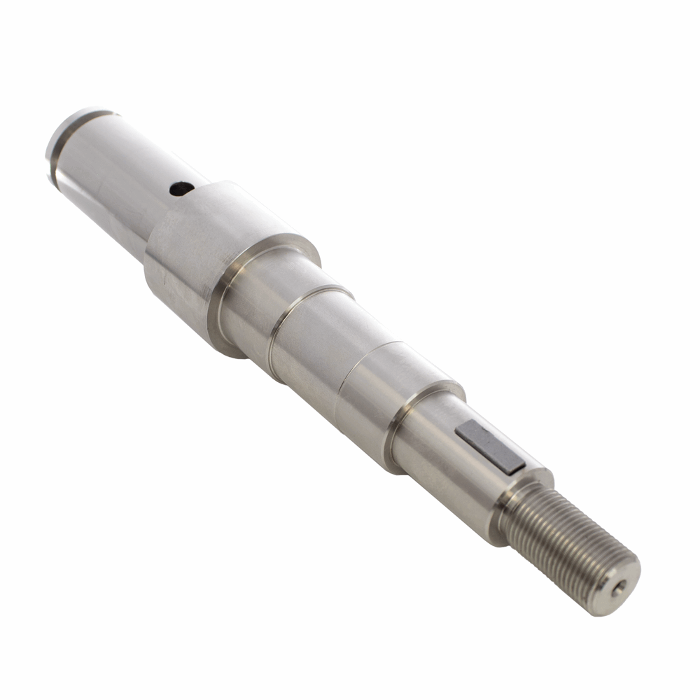Shaft for Lower Saw Wheels fitting Hobart 5216 MODIFIED models. Replaces 117016 front view