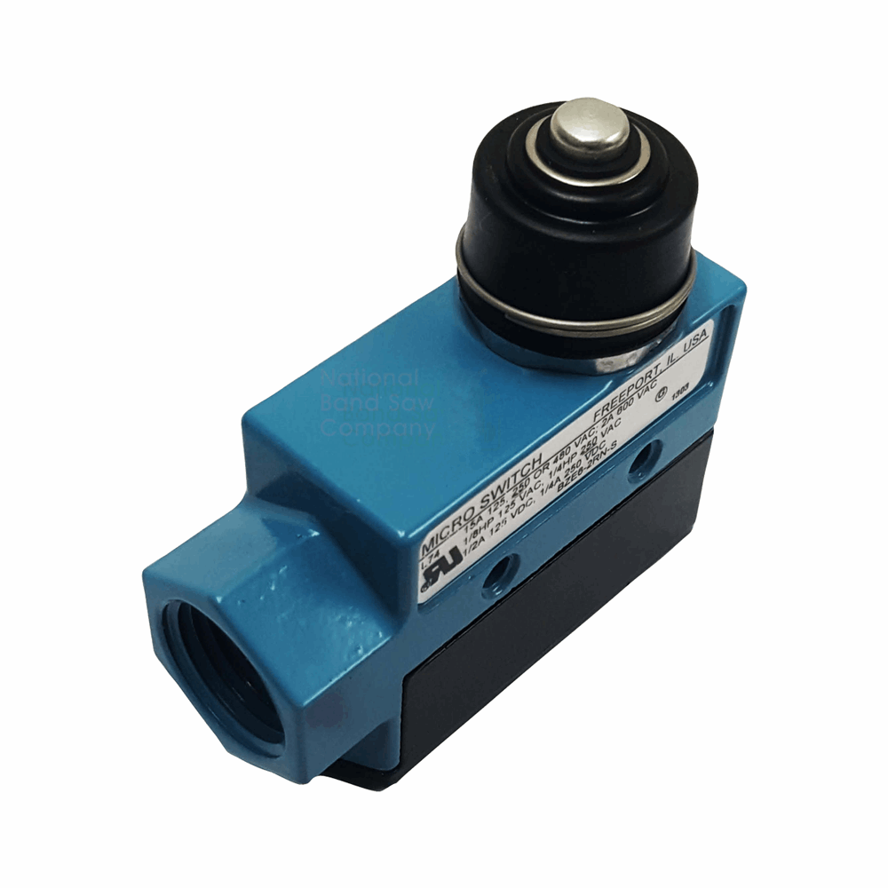 Interlock switch assembly fitting Hobart saws and mixers. Replaces 00-087711-060-1 top view