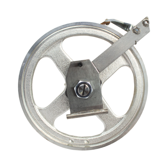 Saw Wheel Pulley Assembled With Hinge Plate, Upper, Fitting Biro Saw 22.  Replaces A12003U335-6 - NEED IT AGAIN
