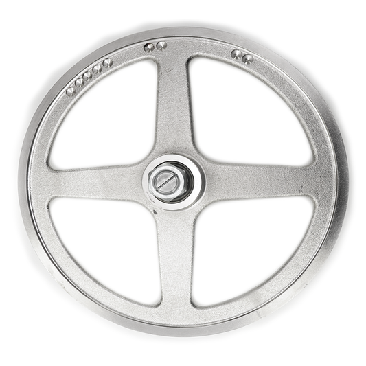Saw Wheel / Pulley Assembled, Upper, 18", Fitting Biro Saws 44, 4436. Replaces A18003U - NEED IT AGAIN