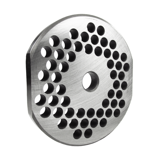 Grinder Plate #22 with 1/4" Holes and 2 Flat Edges Fitting Butcher Boy #22 Grinders - NEED IT AGAIN