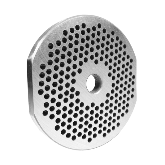 Grinder Plate #22 with 1/8" Hole. The plat has 2 Flat Edges Fitting Butcher Boy Size 22 Grinders - NEED IT AGAIN