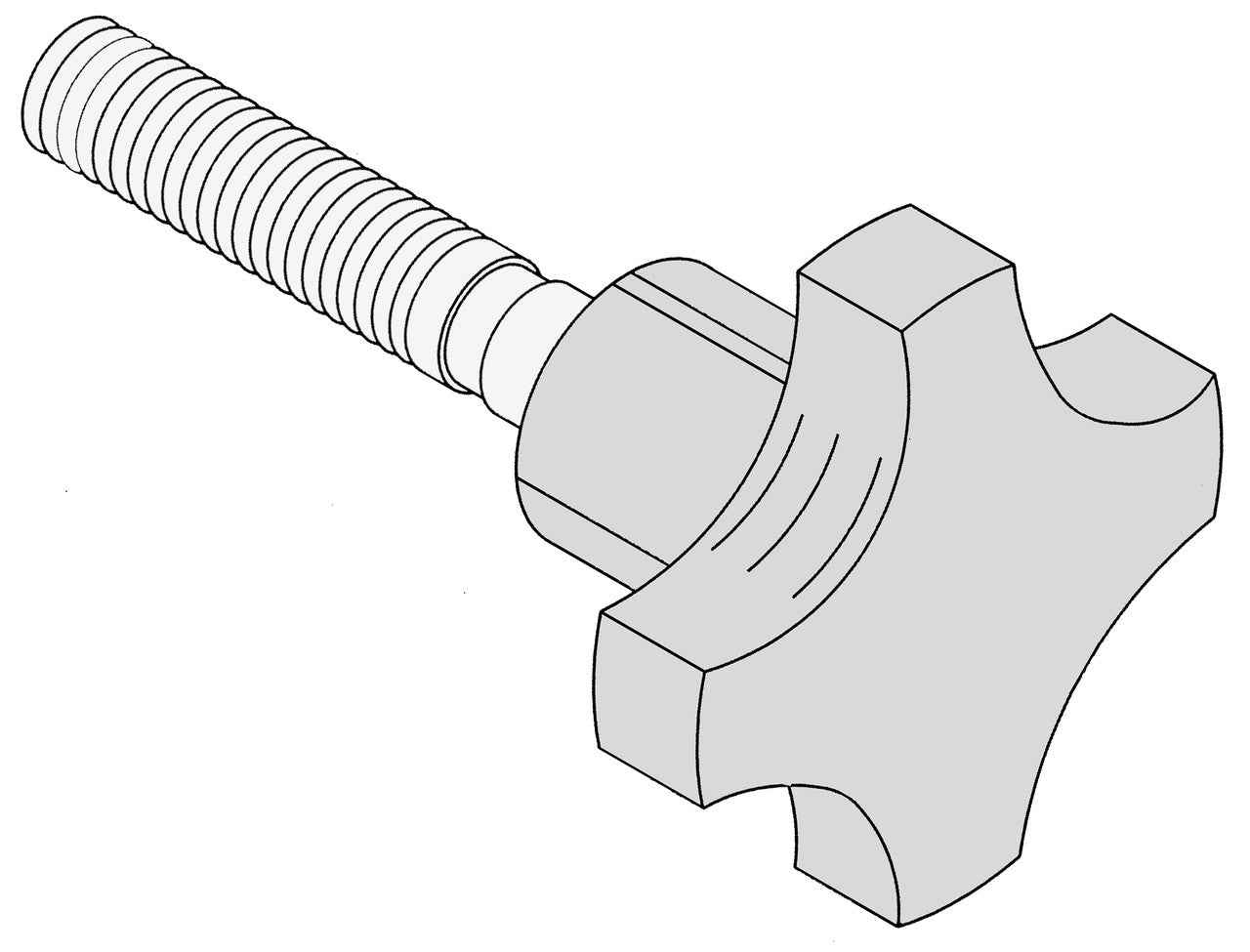 Chain Slide Stud and Knob Assembly Fitting Globe Slicers 720, 725, 770, 775, 820, 825 Replaces 833A