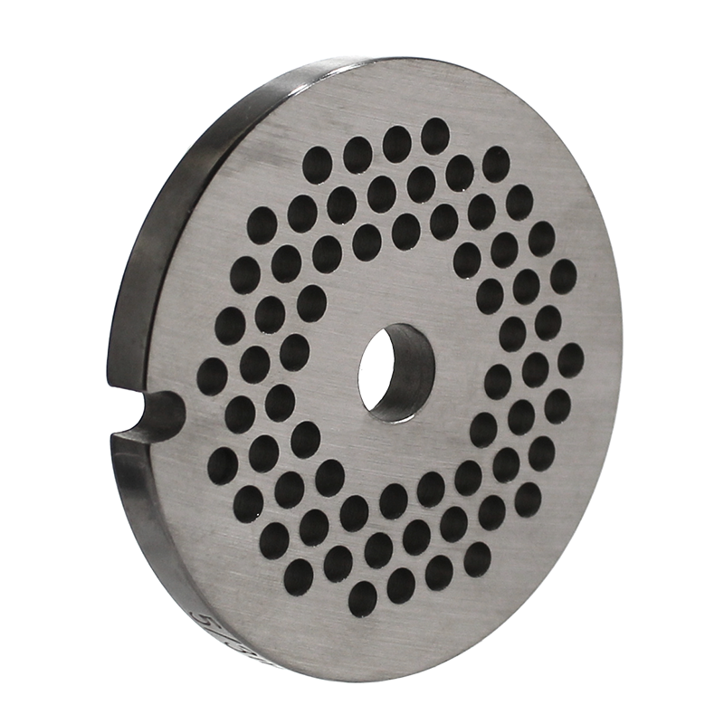#5 size grinder plate with 1/2" holes. fits Brand(s): Various Replaces: #5 size plates Dimensions: 2.1" diameter