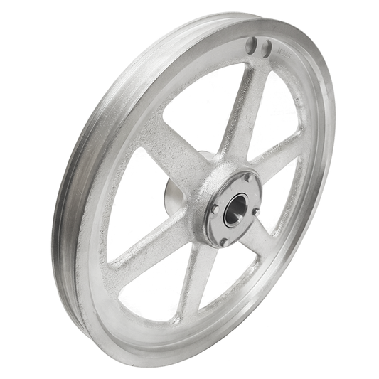 Upper saw wheel completely assemlbed, 14" diameter fitting Hobart saw 6614. Replaces 134048 - NEED IT AGAIN
