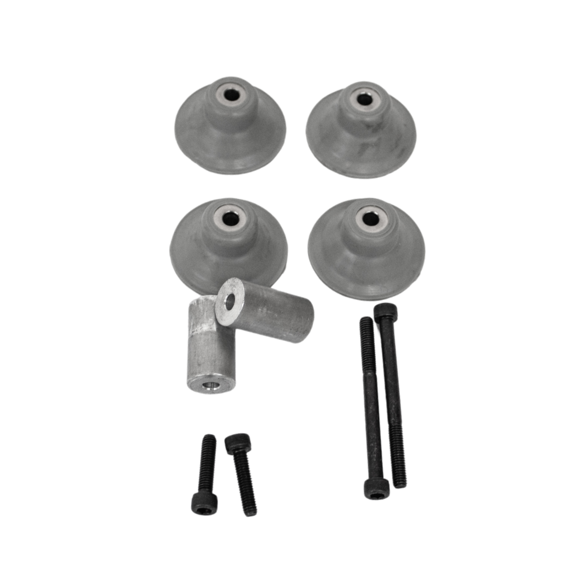 Standard Low Rubber Foot Kit Fitting Bizerba Slicers GSP, GSPH Replaces 60378024100 top view