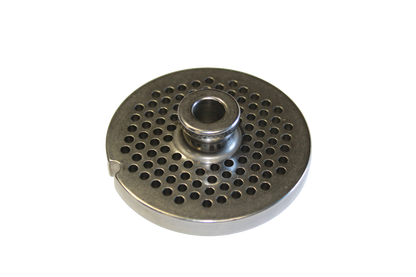 Grinder Plate #12 with 1/8" Hole - Hub Style Fitting Biro, Hobart and Hollymatic Grinders.