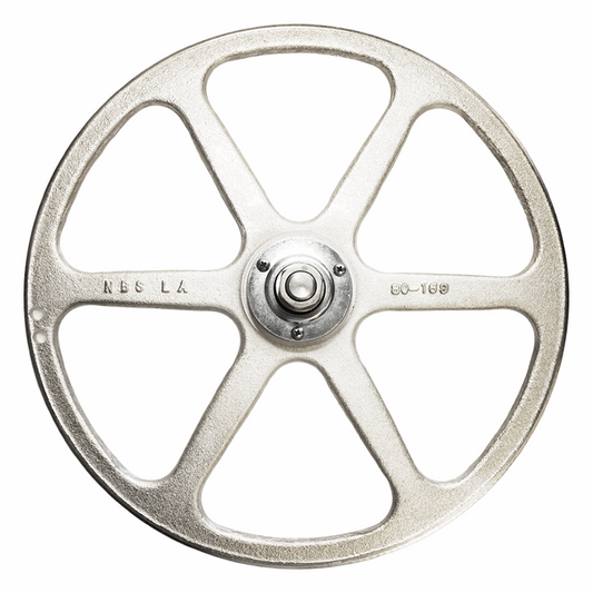 Saw wheel, upper assembled Left Handed wheel fits Butcher Boy Saws B16, 1640, Cobra 16. Repl 16038 - NEED IT AGAIN