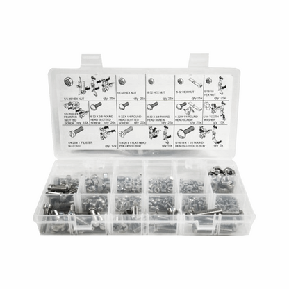 Hardware kit fitting Butcher Boy saws. Includes screws, washers and nuts for most meat saws