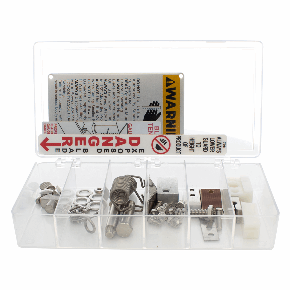Parts Repair Kit with Case for Biro Saw Models 1433, 22. Replaces 12700-2