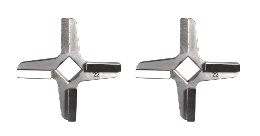 Grinder knife #22 with Hardened Raised Edges 2 pack - NEED IT AGAIN