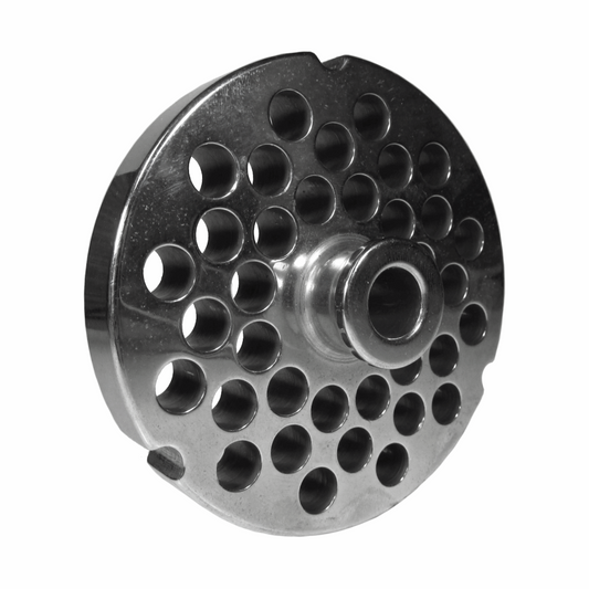 Grinder Plate #32 Hub Style with 3/16 Holes Fitting Biro, Hobart And Hollymatic Grinders