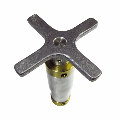 Tension assembly unit with aluninum start handle fitting Hobart saws 5700 5801 6801 6614. Rep 873500 handle view