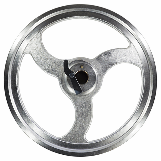 Saw wheel, lower with straight shaft hole fitting HollyMatic saw Hi-Yeild 16.  Replaces 680-1165