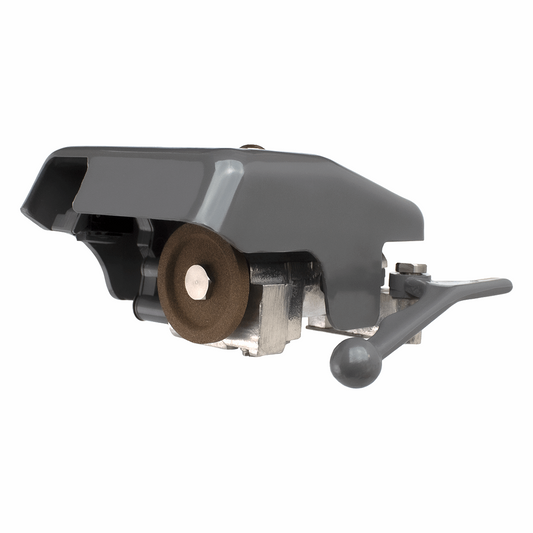 Sharpener assembly complete to fit Hobart Slicers 2612 - 2912, replaces 873847-1  Replaces:  873847-1  fits Brands:  Hobart  Fits Models:  2612  2712  2812  2912  ***Please make sure your current sharpener has the small activating lever on the sharpener itself.