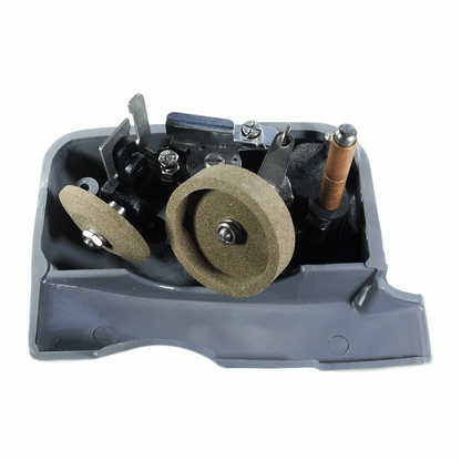 Sharpener assembly complete with Nylon cover fits Berkel Slicers 807-818. Replaces 4675-00164 inside view