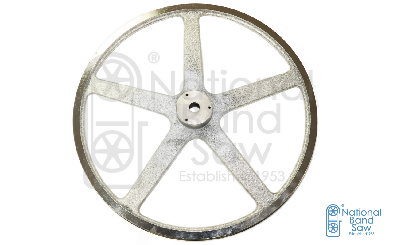 Saw wheel, upper and lower wheel set fitting Butcher Boy saw SA20.  Replaces 20156 and 20157 FRONT VIEW