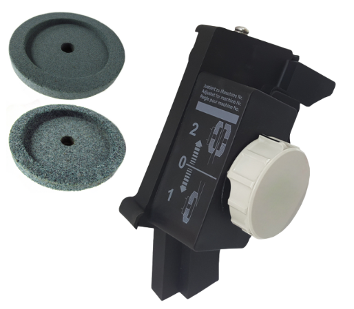Sharpener Assembly Fitting Bizerba Slicers with Replacement Stones, Replaces 60370800100 - NEED IT AGAIN