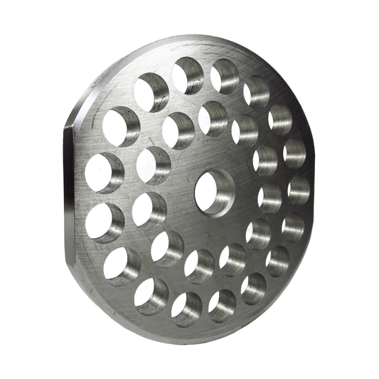 Grinder Plate #22 - 3/8 Hole w/ 2 Flat Edges