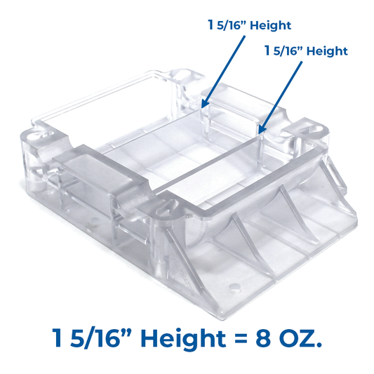 Hopper Bottom Grooved 8 oz Fitting Hollymatic Super 54 Replaces 00002637