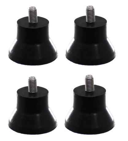 Foot, 4 Pack, 8MM Thread Fitting Berkel Slicers 827A, 829A Replaces 01-40829E-00093, 01-400827-00093