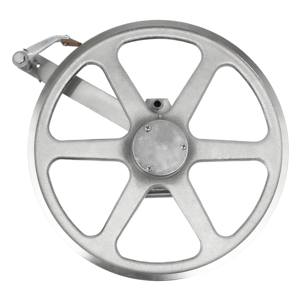 Saw wheel, upper assembled with hinge plate fitting Biro saw 1433. Replaces A14003U335  back view