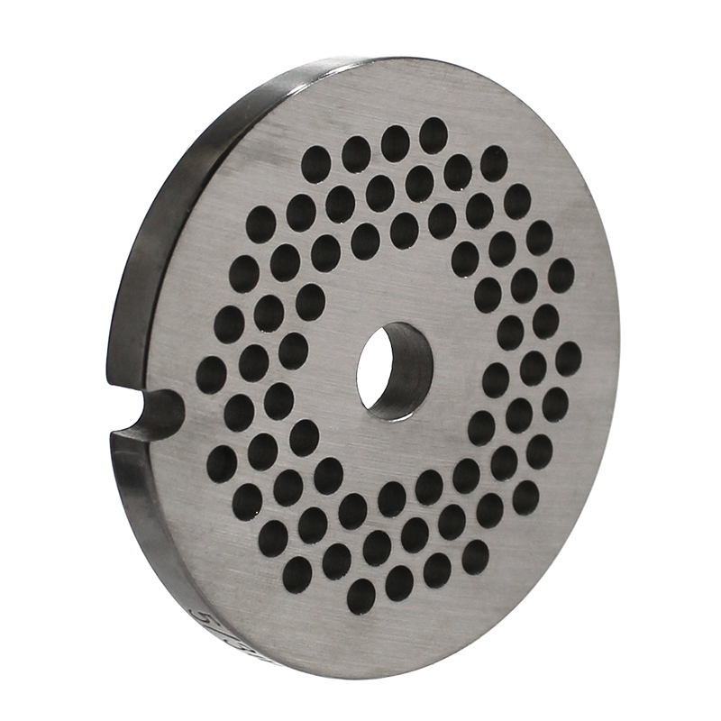#5 size grinder plate with 1/2" holes.  fits Brand(s):  Various  Replaces:  #5 size plates  Dimensions:  2.1" diameter