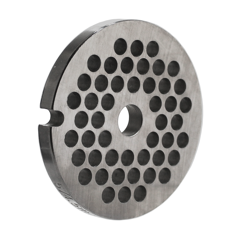 #5 size grinder plate with 3/16" holes.  fits Brand(s):  Various  Replaces:  #5 size plates  Dimensions:  2.1" diameter