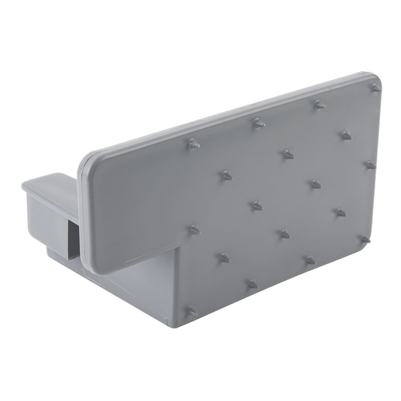 Pusher Plate, Grey Plastic, with prongs to move meat across the saw table.  Replaces:  00-29135  fits:  Hobart  fits Model:  5212  5214  5216  5514  5614  5700  5701  5801  6614